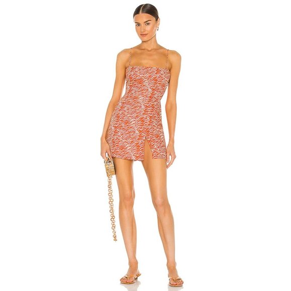 RESA Melly Dress in Orange & White Zebra - Picture 1 of 3